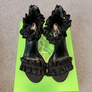 Sam Edelman - ‘SAWYER’ Black Silk heel! (Only worn once for photo shoot!)